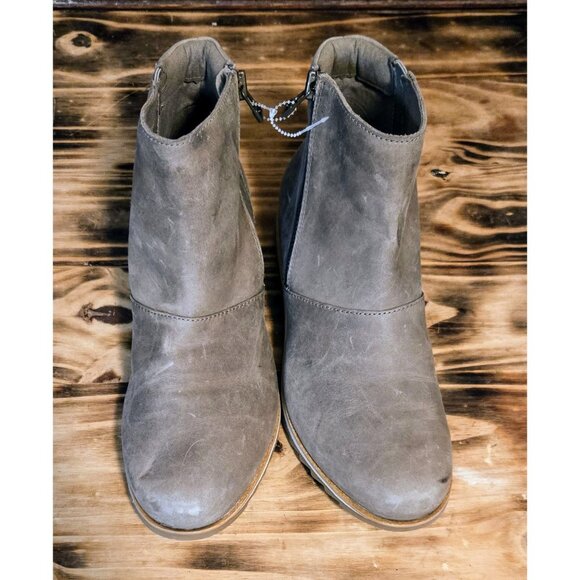 Sorel Harlow Leather Ankle Bootie Boots Womens Size 9 Waterproof Side Zip NEW - Picture 4 of 12